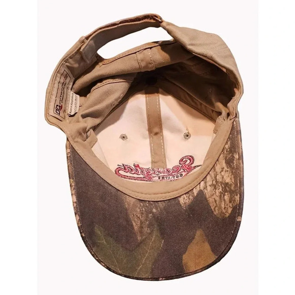 Georgia Bulldogs OC Outdoor Khaki & Camo Strap Back Adjustable Cap Hat GO DAWGS - Picture 7 of 9